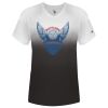 Women's V-Neck Ombre T-Shirt Thumbnail